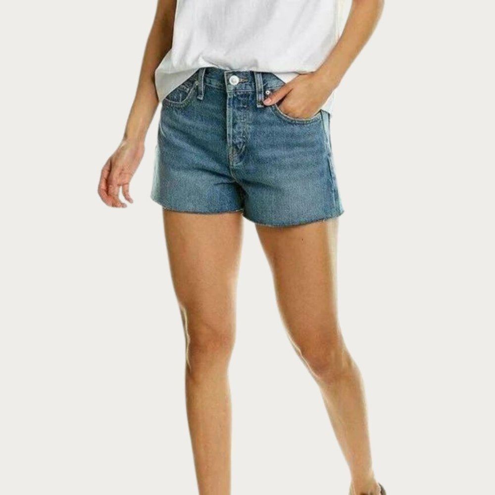 Hudson Jeans Lori Cotton Cutoff Denim Short Wonderwall